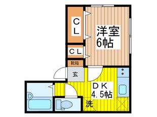 プレジール東中野の物件間取画像